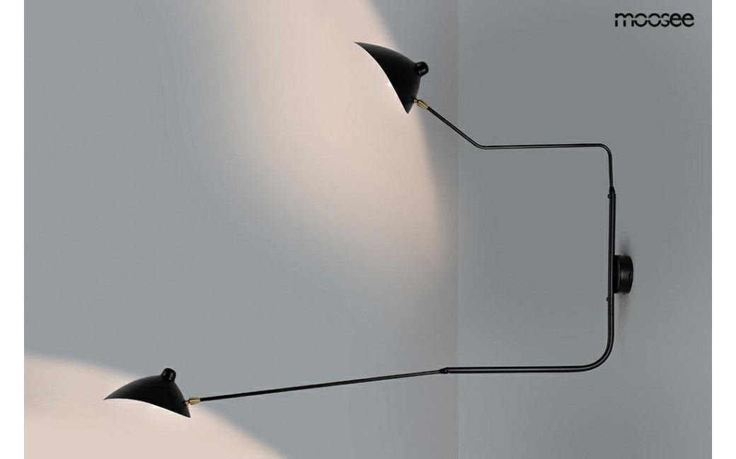 MOOSEE lampa ścienna RAVEN 2 - aluminium, stal węglowa (MSE1501100205)