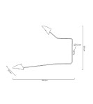 Cantilever wall lamps - MOOSEE RAVEN 2 wall lamp - aluminum, carbon steel (MSE1501100205) - product 8