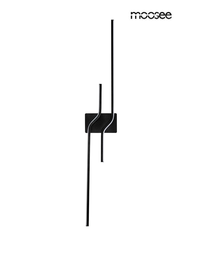 Modern wall lamps - MOOSEE ROCHE 100 wall lamp black (MSE1501100413) - product kolory-swiatla.pl 1