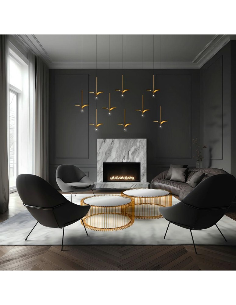 Designer pendant lamps - MOOSEE GAVI A gold pendant lamp (MSE1501100340) - product kolory-swiatla.pl 7