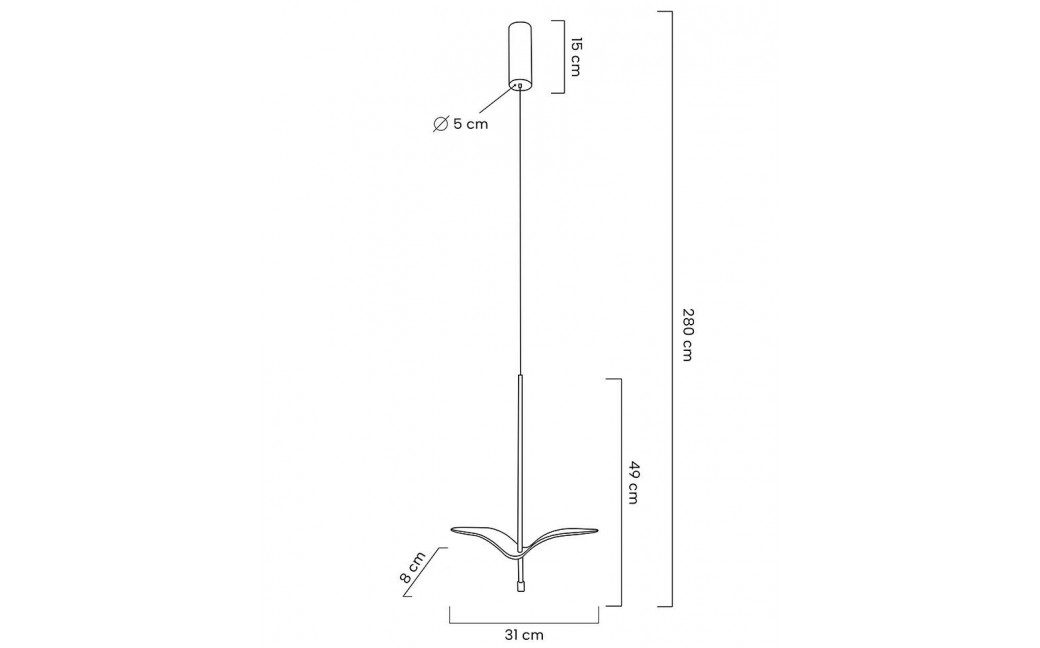 MOOSEE lampa wisząca GAVI A złota (MSE1501100340)