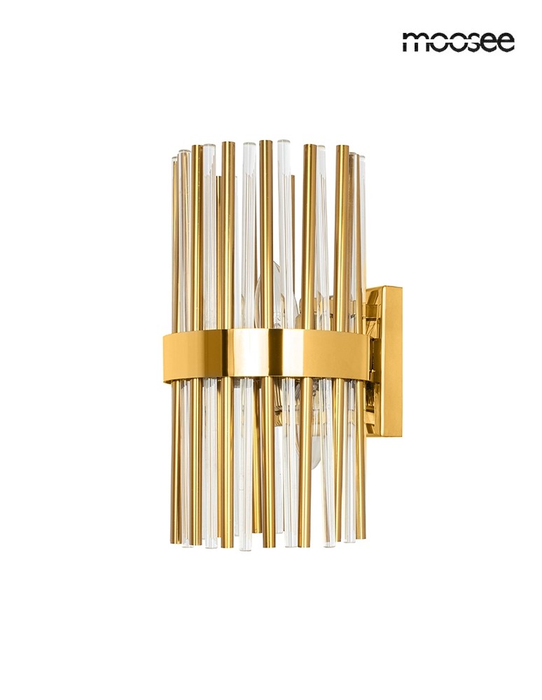 Glamour wall lamps - MOOSEE GARDA gold wall lamp (MSE1501100336) - product kolory-swiatla.pl 1
