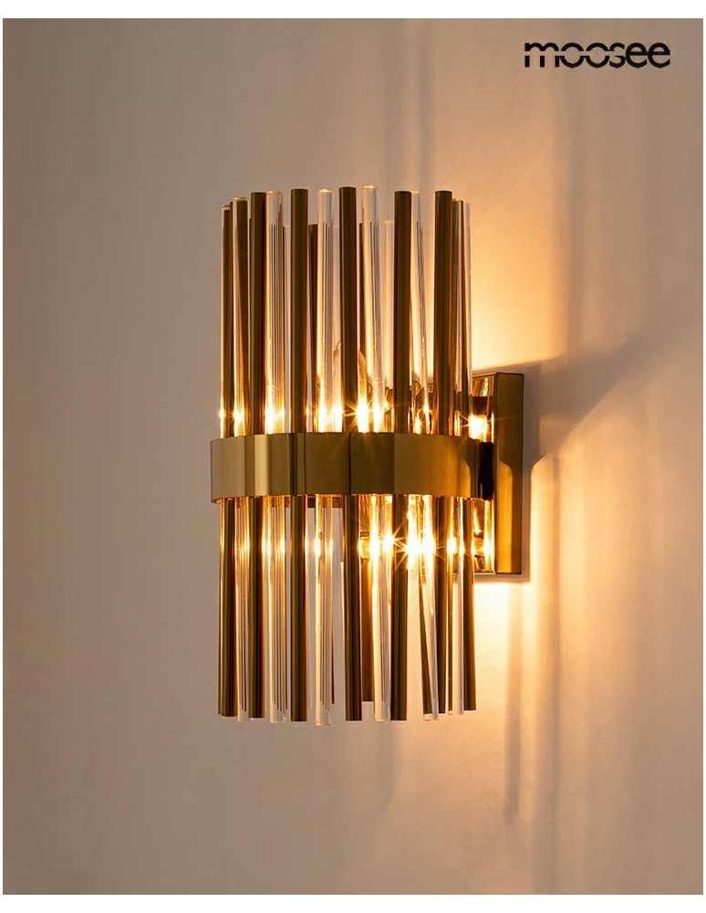 Glamour wall lamps - MOOSEE GARDA gold wall lamp (MSE1501100336) - product kolory-swiatla.pl 2