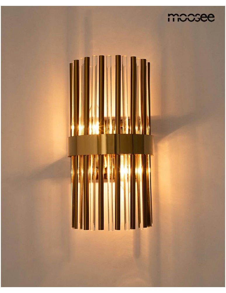 Glamour wall lamps - MOOSEE GARDA gold wall lamp (MSE1501100336) - product kolory-swiatla.pl 4