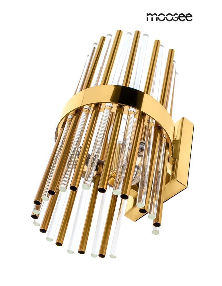 Glamour wall lamps - MOOSEE GARDA gold wall lamp (MSE1501100336) - product kolory-swiatla.pl 5