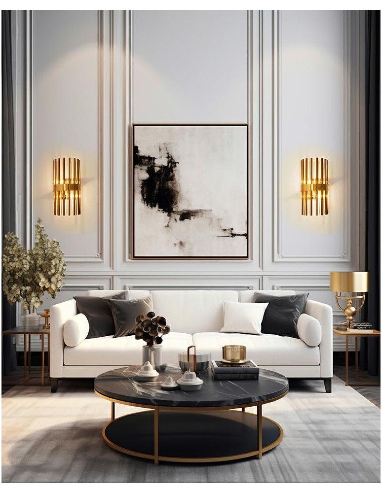 Glamour wall lamps - MOOSEE GARDA gold wall lamp (MSE1501100336) - product kolory-swiatla.pl 8