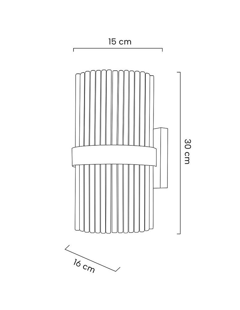 Glamour wall lamps - MOOSEE GARDA gold wall lamp (MSE1501100336) - product kolory-swiatla.pl 9