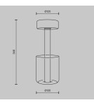 LED table lamps - Maytoni AI Collaboration Rechargeable LED Table Lamp 3W 120lm Black MOD229TL-L3B3K1 - product 2