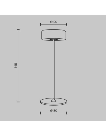 Maytoni AI Collaboration Rechargeable LED Table Lamp 3W 120lm Black MOD229TL-L3B3K2. - product 2
