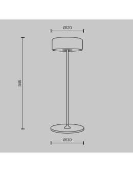 Maytoni AI Collaboration Lampa Akumulatorowa Stołowa LED 3W 120lm Czarny MOD229TL-L3B3K2 - produkt 2