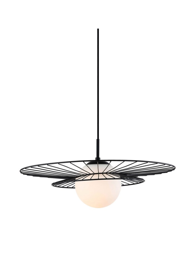 Loft pendant lamps - ITALUX Alison Black Pendant 1xE27 40W MDM-4001/1 BK - product kolory-swiatla.pl 1