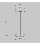 Maytoni AI Collaboration Lampa Akumulatorowa Stołowa LED 3W 120lm Złoty MOD229TL-L3G3K2