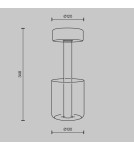 Portable garden lamps - Maytoni AI Collaboration Rechargeable LED Table Lamp 3W 120lm White MOD229TL-L3W3K1. - product 2
