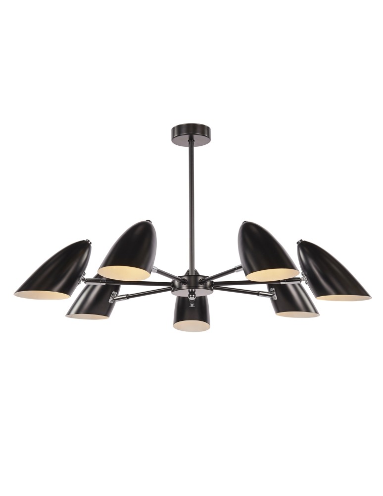 Modern chandeliers - Maytoni Aida Modern Chandelier 7xE14 40W Black MOD033PL-07B - product kolory-swiatla.pl 1