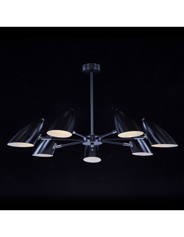 Modern chandeliers - Maytoni Aida Modern Chandelier 7xE14 40W Black MOD033PL-07B - product kolory-swiatla.pl 2