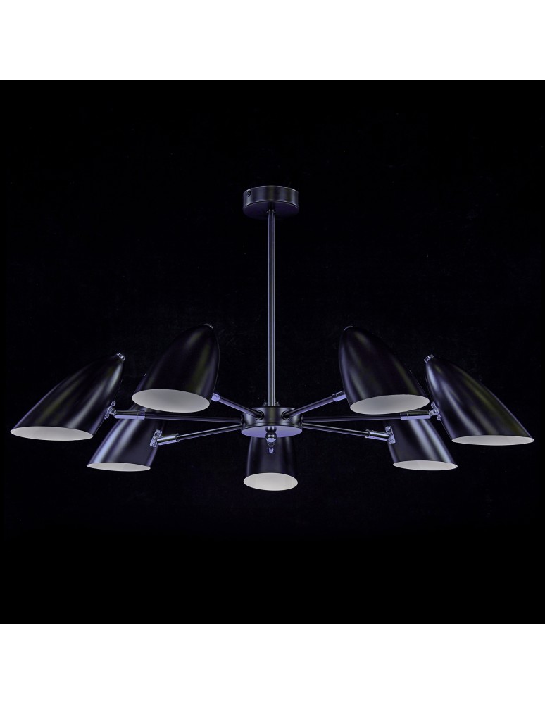 Modern chandeliers - Maytoni Aida Modern Chandelier 7xE14 40W Black MOD033PL-07B - product kolory-swiatla.pl 3