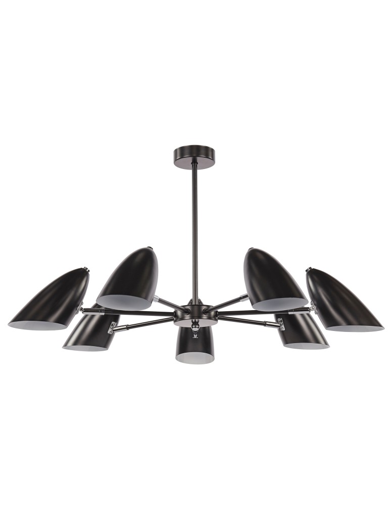 Modern chandeliers - Maytoni Aida Modern Chandelier 7xE14 40W Black MOD033PL-07B - product kolory-swiatla.pl 4