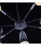 Modern chandeliers - Maytoni Aida Modern Chandelier 7xE14 40W Black MOD033PL-07B - product 7