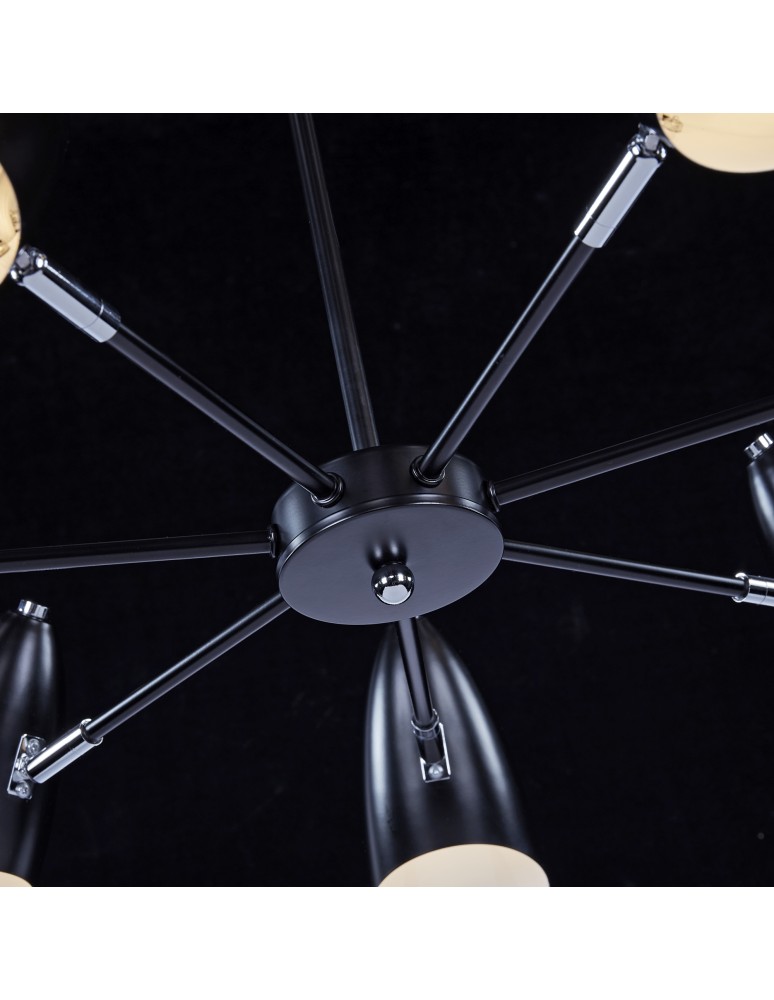Modern chandeliers - Maytoni Aida Modern Chandelier 7xE14 40W Black MOD033PL-07B - product kolory-swiatla.pl 7