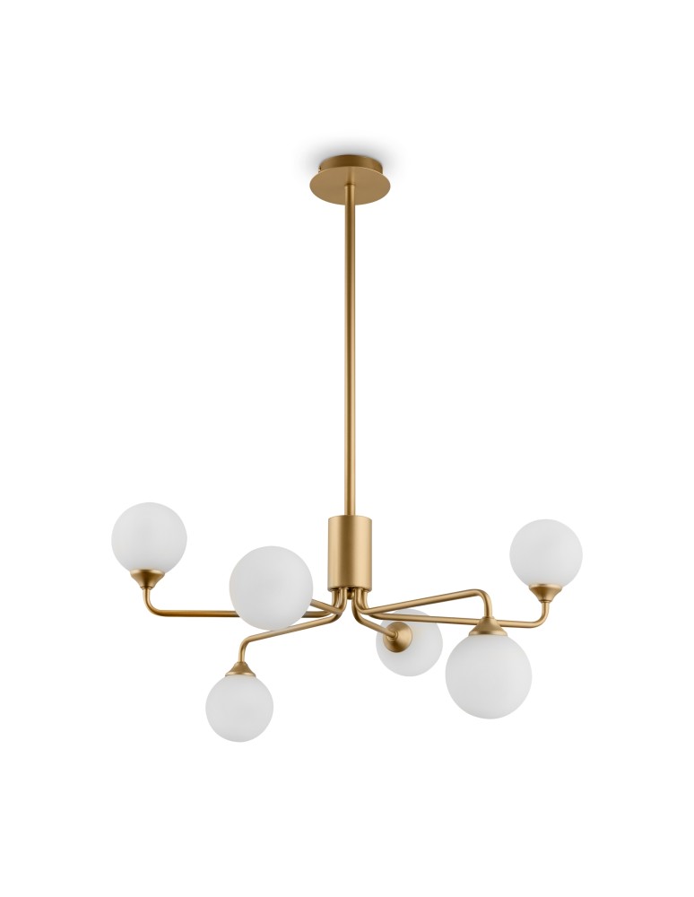Modern chandeliers - Maytoni Alexis Chandelier Modern 6xG9 40W Gold Mat MOD044PL-06MG - product kolory-swiatla.pl 1