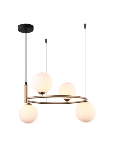 ITALUX Amily Brass Pendant 4xG9 25W MDM-3974/4 BRO