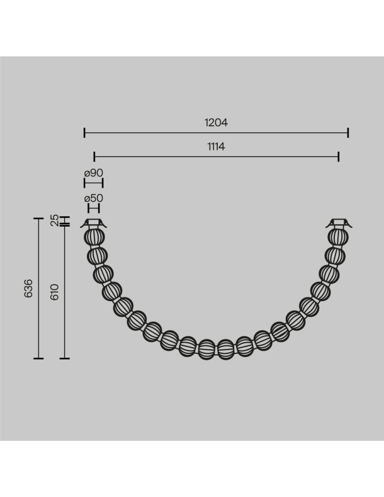 Maytoni Amulet Lampa Sufitowa LED 36W 2200lm 3000K Złoty MOD555CL-L28G3K