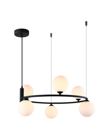 ITALUX Amily Black Pendant 6xG9 25W MDM-3974/6 BK