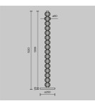 Maytoni Amulet Lampa Podłogowa LED 33W 1550lm 3000K Złoty MOD555FL-L23G3K