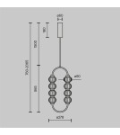 Modern pendant lamps - Maytoni Amulet LED Designer Pendant Lamp 16W 700lm 3000K Gold MOD555PL-L11G3K. - product 6