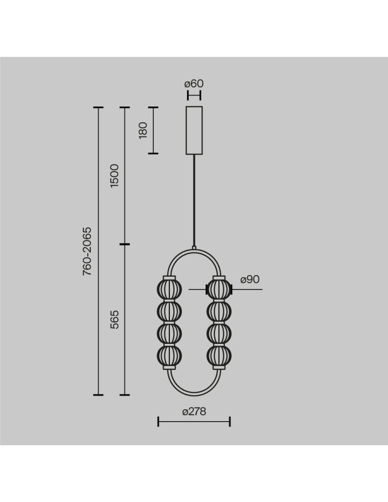 Modern pendant lamps - Maytoni Amulet LED Designer Pendant Lamp 16W 700lm 3000K Gold MOD555PL-L11G3K. - product kolory-swiatla.pl 6