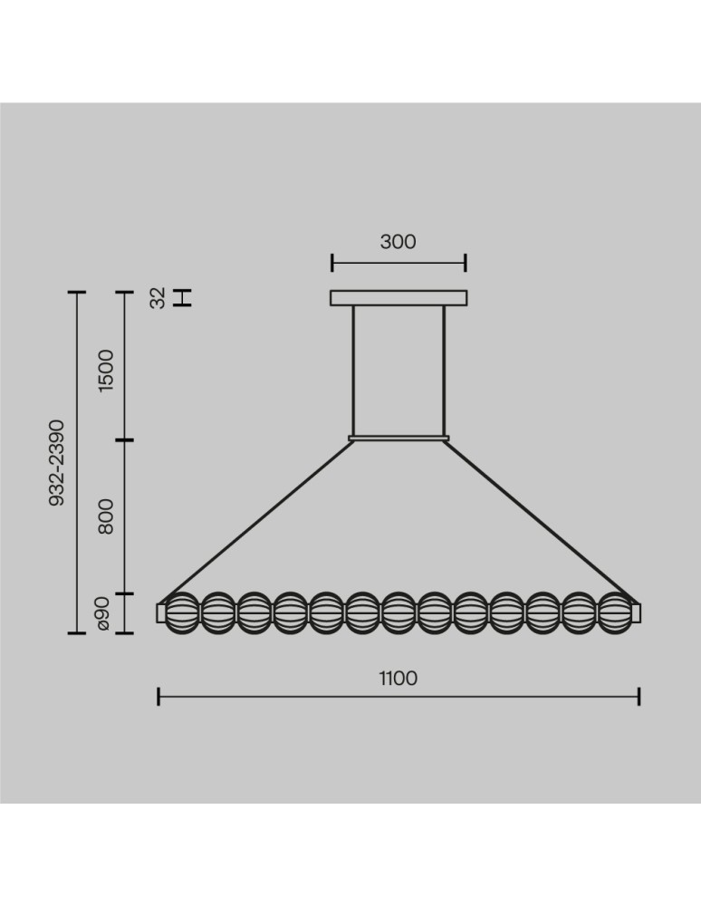 Maytoni Amulet Lampa Wisząca Designerska LED 22W 1050lm 3000K Złoty MOD555PL-L18G3K