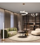 Maytoni Amulet Lampa Wisząca Designerska LED 40W 1900lm 3000K Złoty MOD555PL-L35G3K