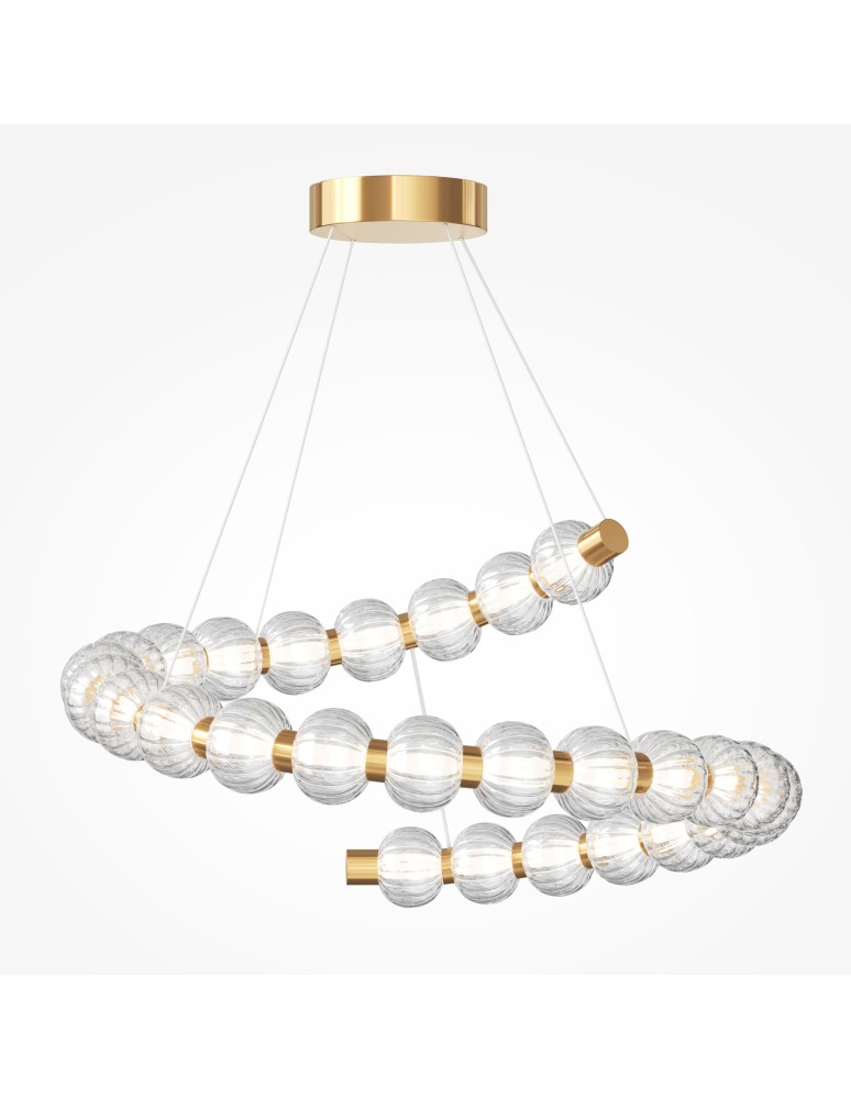 Maytoni Amulet Lampa Wisząca Designerska LED 40W 1900lm 3000K Złoty MOD555PL-L35G3K