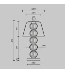 Maytoni Amulet Lampa Stołowa LED 10W 500lm 3000K Złoty MOD555TL-L8G3K