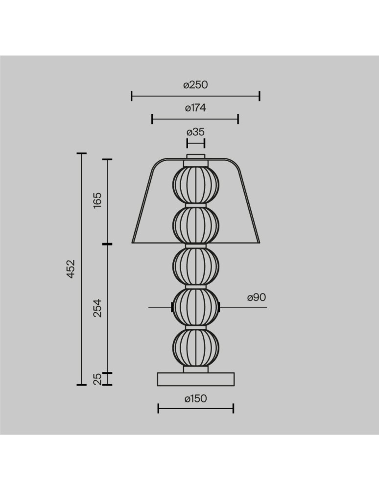 Maytoni Amulet Lampa Stołowa LED 10W 500lm 3000K Złoty MOD555TL-L8G3K