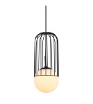 Loft pendant lamps - ITALUX Matty Black Pendant 1xE27 40W MDM-3939/1 BK - product 1