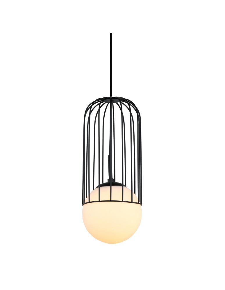 Loft pendant lamps - ITALUX Matty Black Pendant 1xE27 40W MDM-3939/1 BK - product kolory-swiatla.pl 1