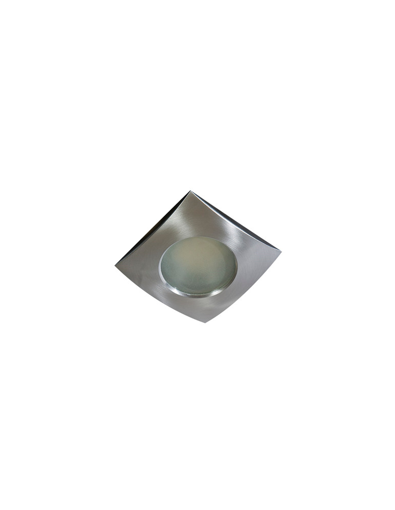 Flush-mounted hermetic lamps - Azzardo EZIO 1 ALUMINIUM 1xGU10 Recessed Aluminum IP54 AZ0811 - product kolory-swiatla.pl 1