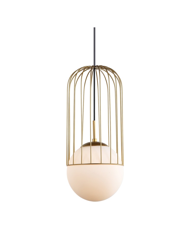 Loft pendant lamps - ITALUX Matty Gold Pendant 1xE27 40W MDM-3940/1 GD - product kolory-swiatla.pl 1