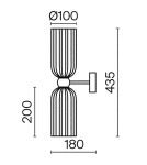 Wall lamps - Maytoni Antic Wall lamp/wall lamp 2xE14 40W Gold MOD302WL-02GR - product 4