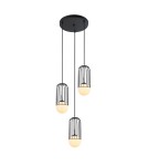 Loft pendant lamps - ITALUX Matty Black Pendant 3xE27 40W MDM-3939/3 BK - product 1