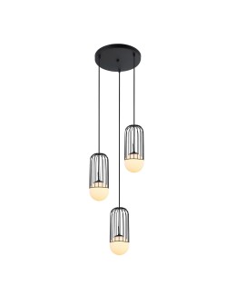 ITALUX Matty Black Pendant 3xE27 40W MDM-3939/3 BK