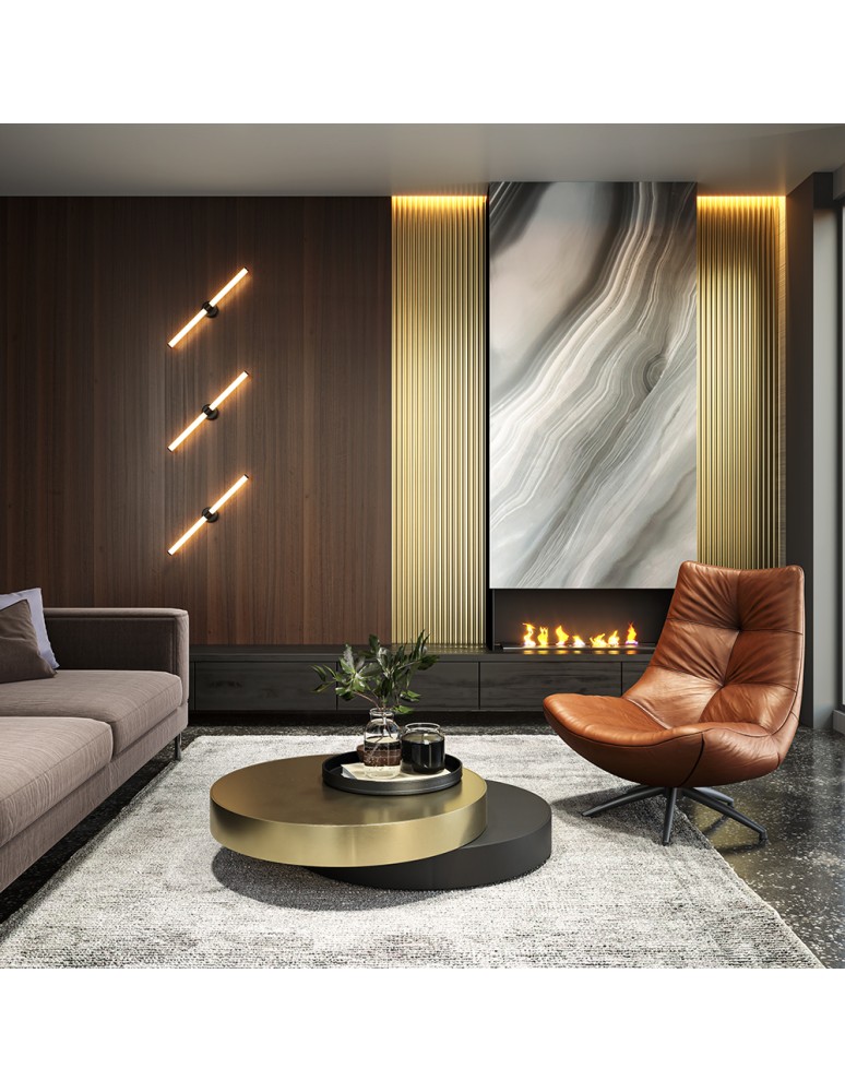 Double wall lamps - Maytoni Axis LED wall lamp/wall lamp 16W 1400lm 3000K Black MOD106WL-L16B3K - product kolory-swiatla.pl 2