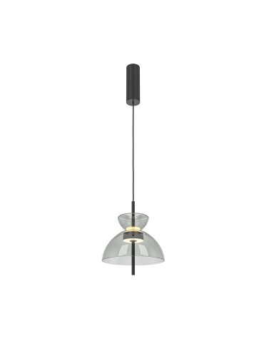 Maytoni Bangkok LED 12W 1200lm 3000K Designer Glass Pendant Lamp Black MOD185PL-L11B3K2