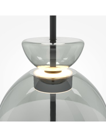 Maytoni Bangkok LED 12W 1200lm 3000K Designer Glass Pendant Lamp Black MOD185PL-L11B3K2 - product 2