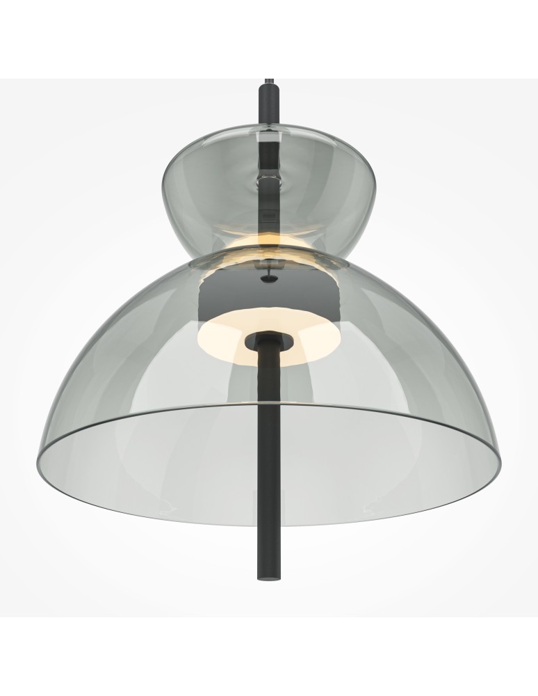Designer pendant lamps - Maytoni Bangkok LED 12W 1200lm 3000K Designer Glass Pendant Lamp Black MOD185PL-L11B3K2 - product kolory-swiatla.pl 3