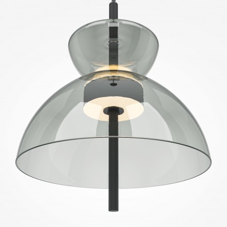 Maytoni Bangkok Lampa Wisząca Designerska Szklana LED 12W 1200lm 3000K Czarny MOD185PL-L11B3K2