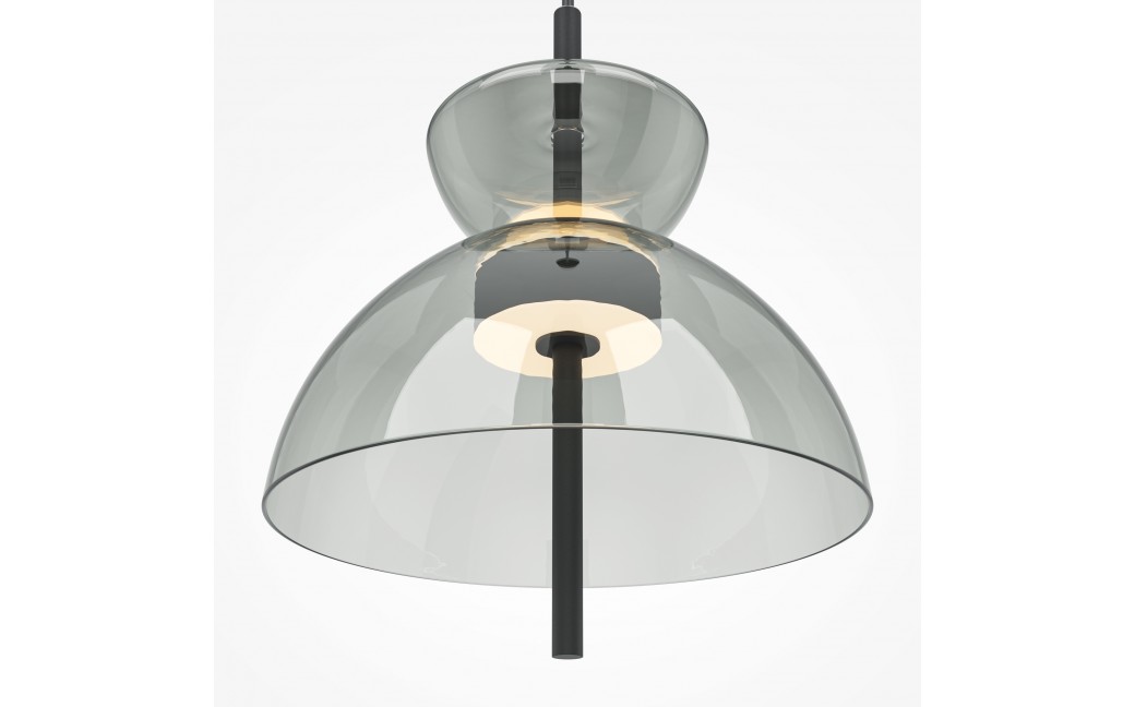 Maytoni Bangkok Lampa Wisząca Designerska Szklana LED 12W 1200lm 3000K Czarny MOD185PL-L11B3K2