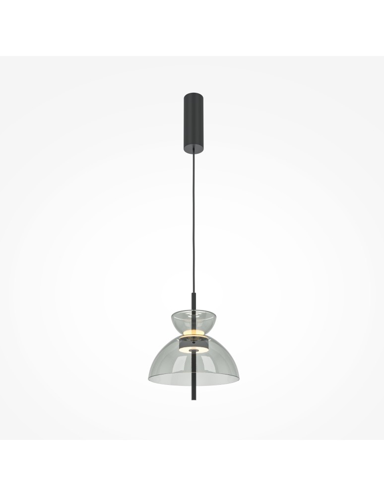 Designer pendant lamps - Maytoni Bangkok LED 12W 1200lm 3000K Designer Glass Pendant Lamp Black MOD185PL-L11B3K2 - product kolory-swiatla.pl 4
