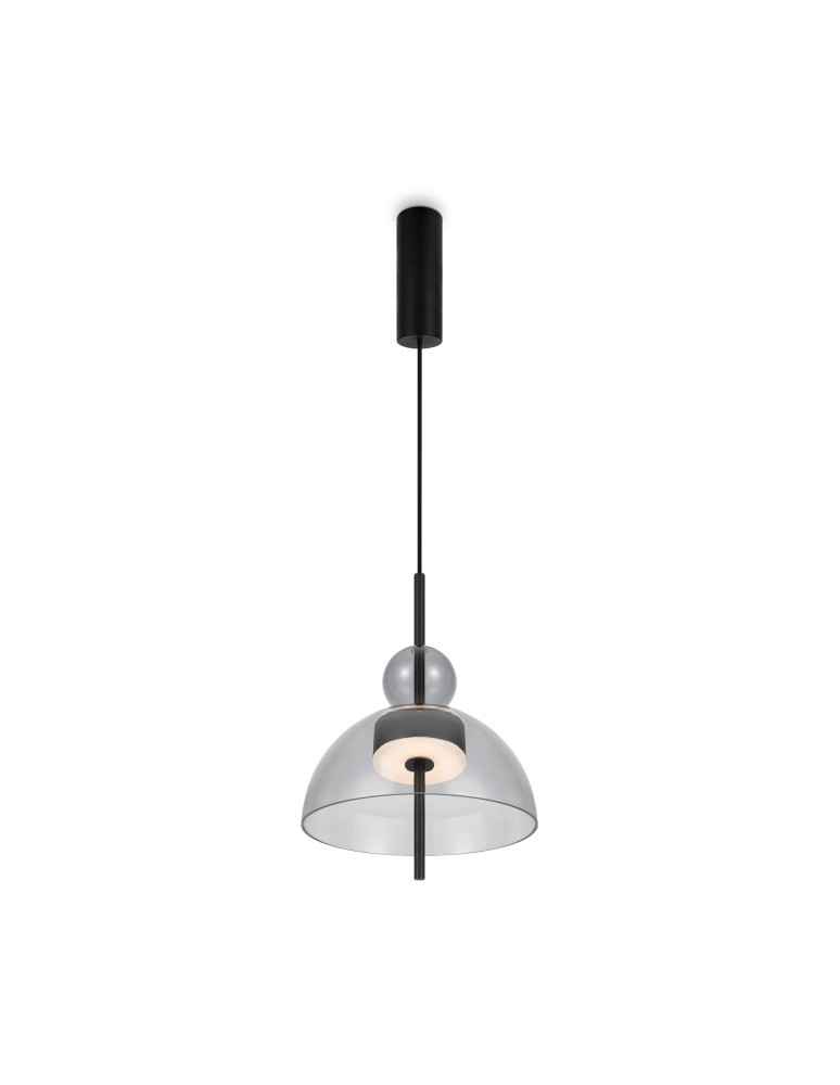 Designer pendant lamps - Maytoni Bangkok Designer Glass Pendant Lamp LED 12W 1200lm 3000K Black MOD185PL-L11B3K1 - product kolory-swiatla.pl 1
